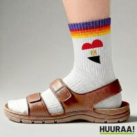 Unisex Socken Ägypten Flagge Herz Baumwolle