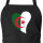 Schürze Algerien Flagge Herz mit Taschen