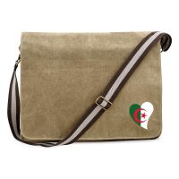 Umhängetasche Algerien Flagge Herz 14 Liter