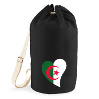 Seesack Algerien Flagge Herz 20 Liter Black