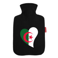 Wärmflasche Algerien Flagge Herz