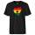 Herren T-Shirt Ghana Flagge Herz