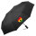 Regenschirm Ghana Flagge Herz 98cm Schwarz