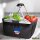 Einkaufskorb faltbar Kap Verde Flagge Herz 20 Liter Black