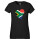 Damen T-Shirt Südafrika Flagge Herz