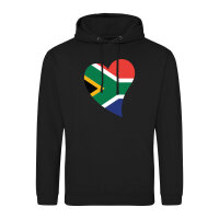 Unisex Hoodie Südafrika Flagge Herz