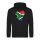 Unisex Hoodie Südafrika Flagge Herz