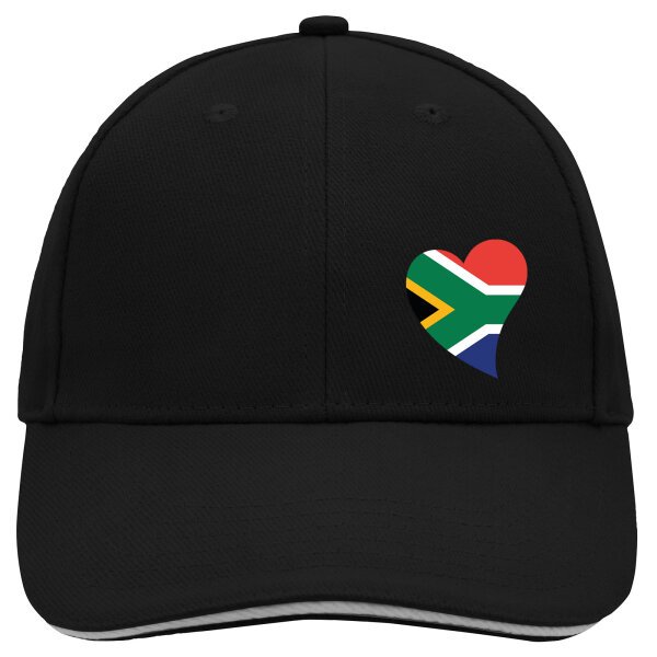 Kappe Südafrika Flagge Herz