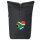 Kurierrucksack Südafrika Flagge Herz 30-44 Liter Black Melange