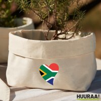 Organizer Südafrika Flagge Herz