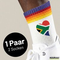 Unisex Socken Südafrika Flagge Herz Baumwolle