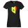 Damen T-Shirt Senegal Flagge Herz