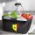 Einkaufskorb faltbar Senegal Flagge Herz 20 Liter Black
