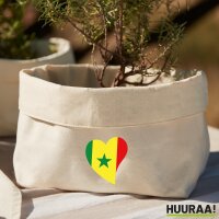 Organizer Senegal Flagge Herz