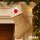 Weihnachtsstrumpf Japan Flagge Herz Beige Jute