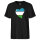 Herren T-Shirt Usbekistan Flagge Herz