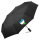 Regenschirm Usbekistan Flagge Herz 98cm Schwarz