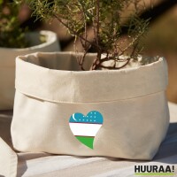 Organizer Usbekistan Flagge Herz