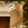 Weihnachtsstrumpf Usbekistan Flagge Herz Beige Jute