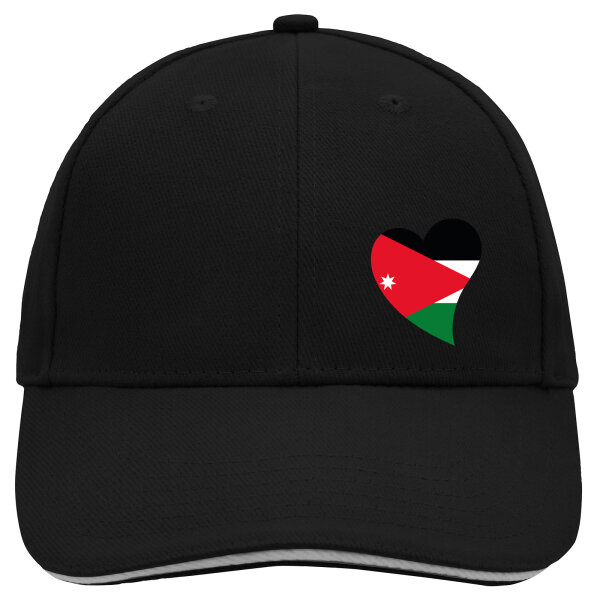 Kappe Jordanien Flagge Herz