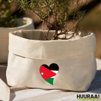 Organizer Jordanien Flagge Herz