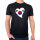 Herren T-Shirt Südkorea Flagge Herz