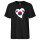 Herren T-Shirt Südkorea Flagge Herz