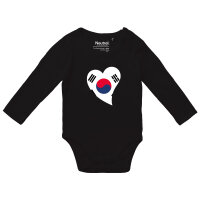 Baby Body Südkorea Flagge Herz