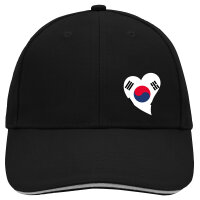 Kappe Südkorea Flagge Herz