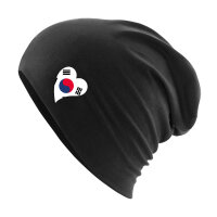 Beanie Südkorea Flagge Herz