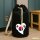 Seesack Südkorea Flagge Herz 20 Liter Black