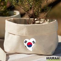 Organizer Südkorea Flagge Herz