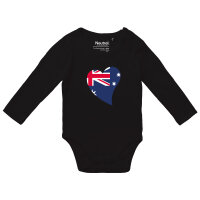 Baby Body Australien Flagge Herz