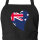 Schürze Australien Flagge Herz mit Taschen