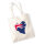 Jutebeutel Australien Flagge Herz 10 Liter