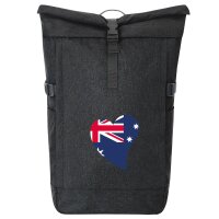 Kurierrucksack Australien Flagge Herz 30-44 Liter Black...