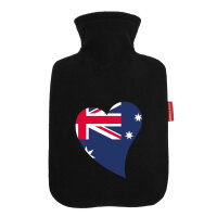 Wärmflasche Australien Flagge Herz