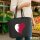Filz Shopper Katar Flagge Herz 22 Liter