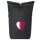 Kurierrucksack Katar Flagge Herz 30-44 Liter Black Melange