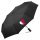 Regenschirm Katar Flagge Herz 98cm Schwarz