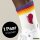 Unisex Socken Katar Flagge Herz Baumwolle