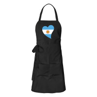 Schürze Argentinien Flagge Herz mit Taschen