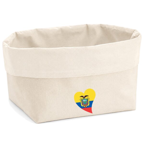 Organizer Ecuador Flagge Herz