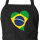 Schürze Brasilien Flagge Herz mit Taschen