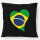 Kissen Brasilien Flagge Herz 40x40cm