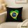 Kissen Brasilien Flagge Herz 40x40cm