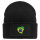 Beanie mit Patch Brasilien Flagge Herz Black