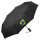 Regenschirm Brasilien Flagge Herz 98cm Schwarz