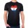 Herren T-Shirt Paraguay Flagge Herz
