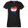 Damen T-Shirt Paraguay Flagge Herz